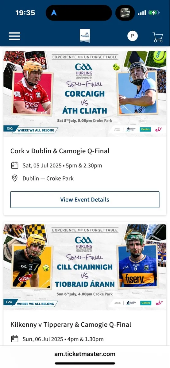 GAA Premium Tickets Semi Final - Image 1