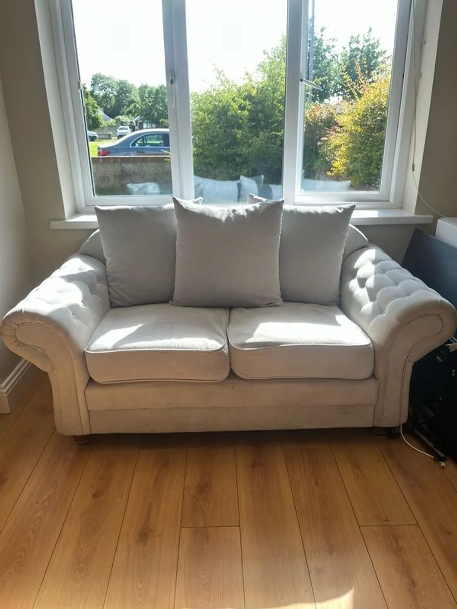 Grey corner sofa and two seater sofa - Image 3