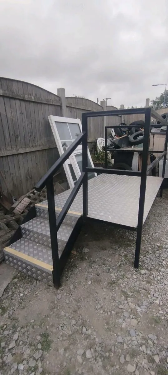 Static holiday home door step platform for sale - Image 1