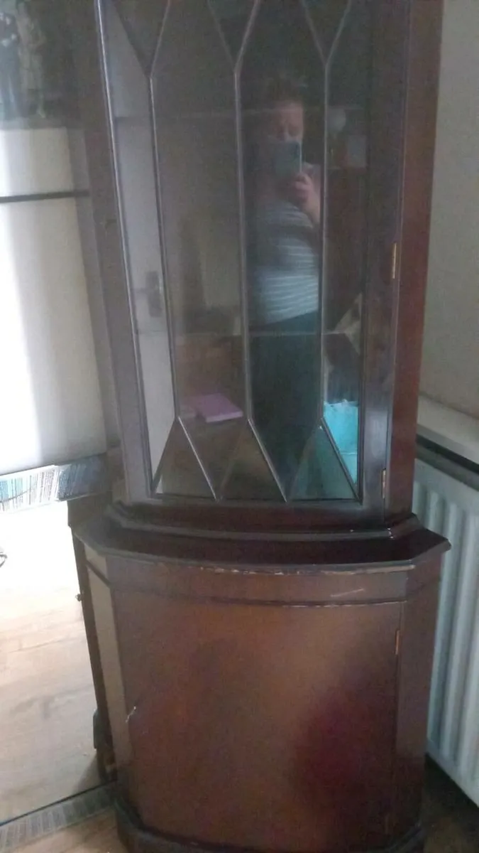 Mahogany corner unit