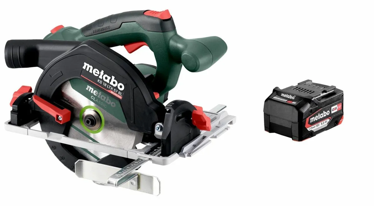 18V Cordless Metabo Circular Saw + Battery - Image 1