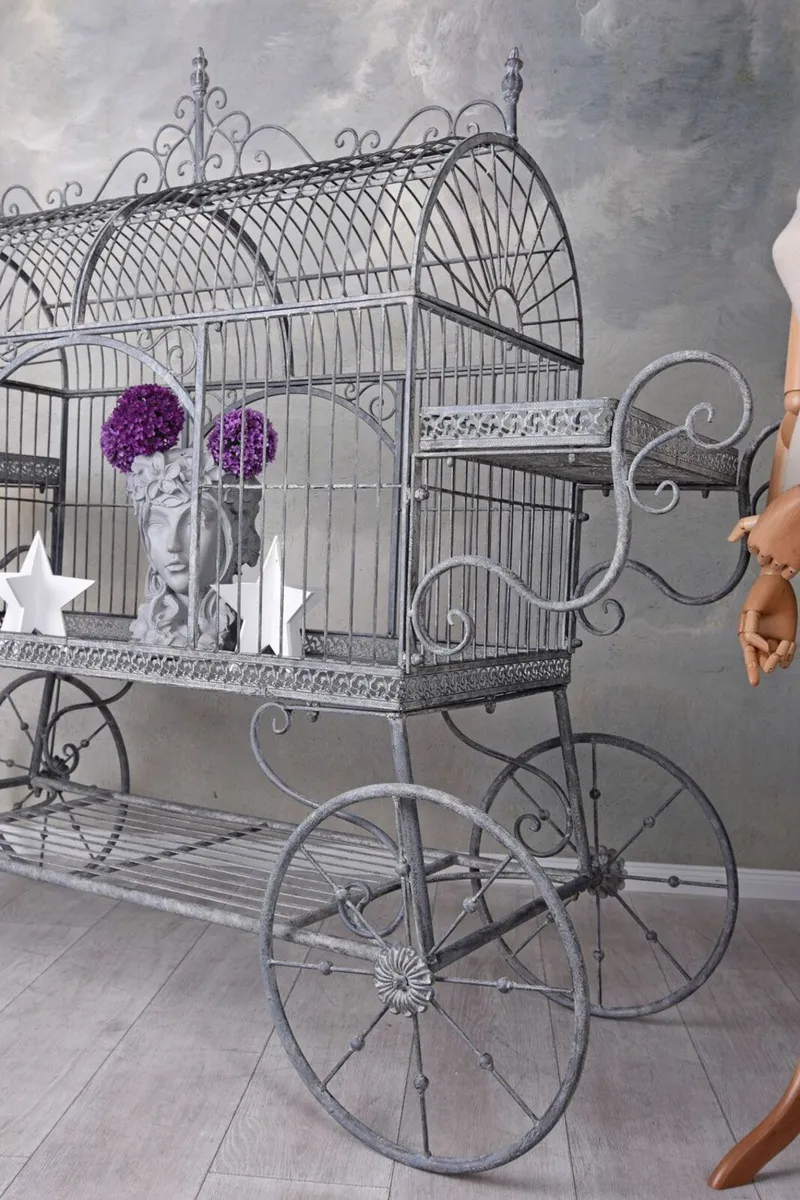 Candy Bar Cart Flower Cart Country Style Plant Sta - Image 3