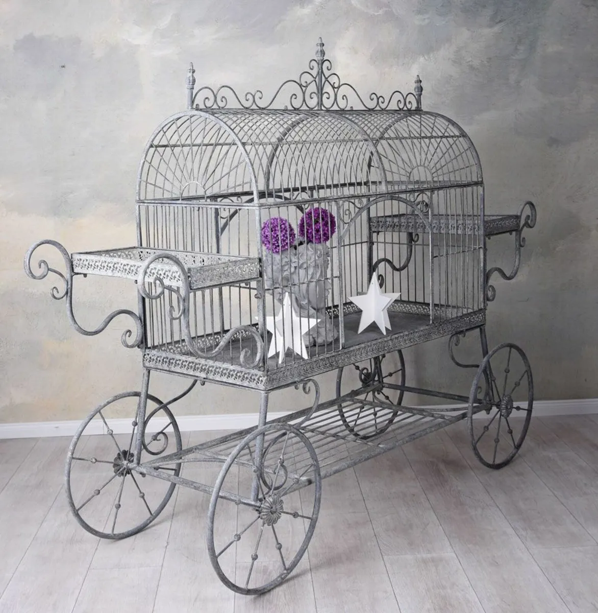 Candy Bar Cart Flower Cart Country Style Plant Sta - Image 4