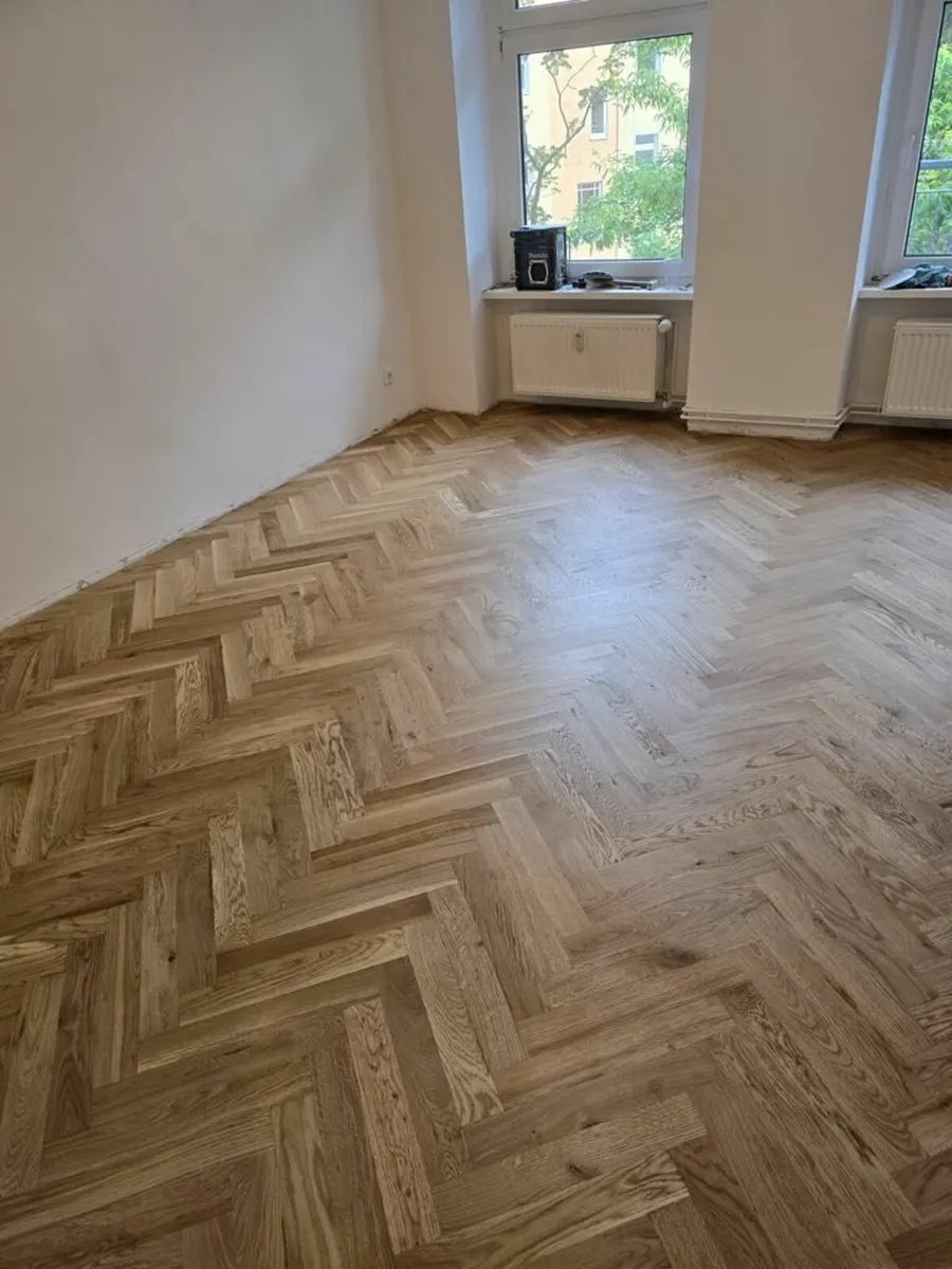 Parquet Solid Oak Wood Flooring - Image 1
