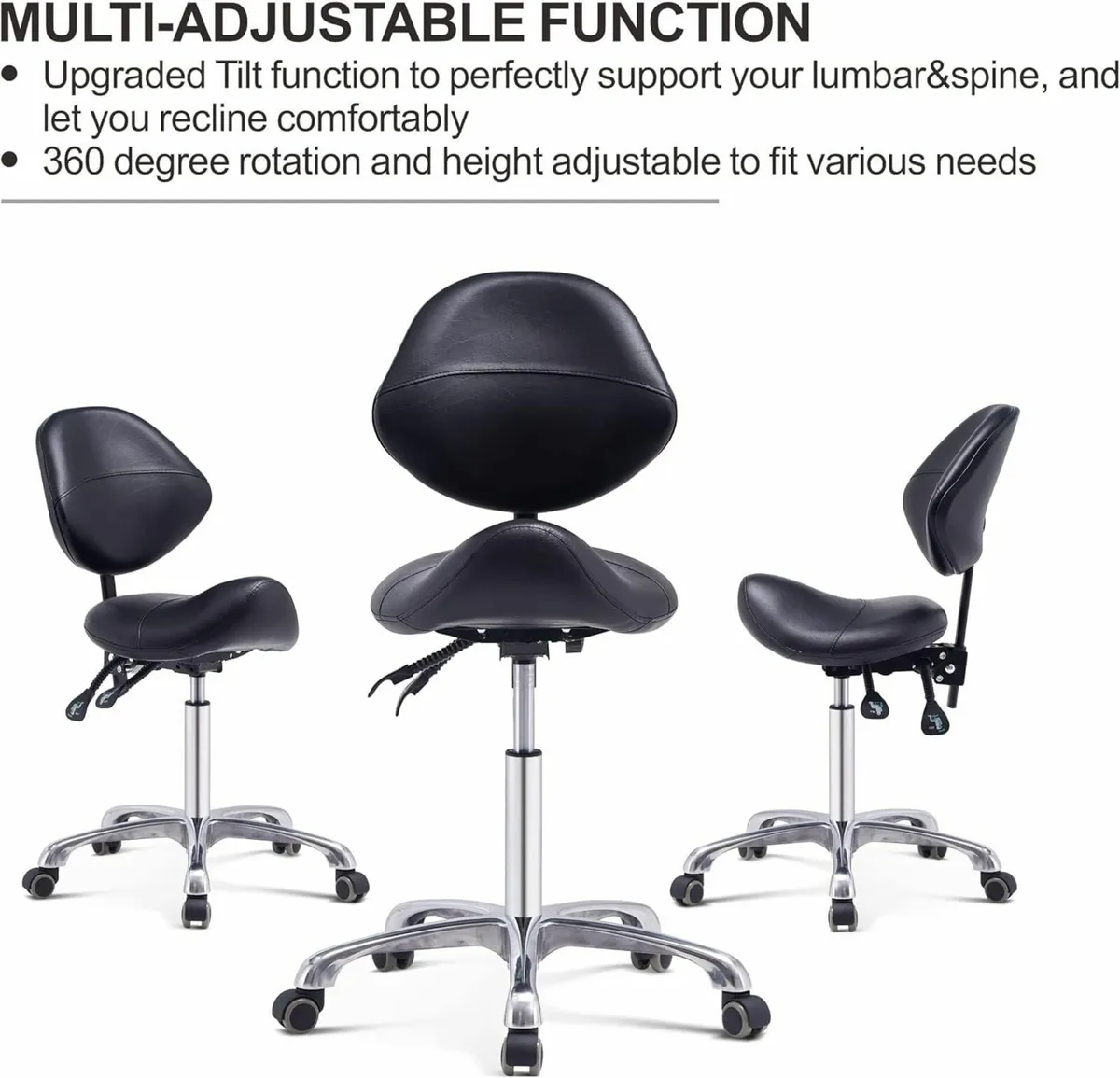Saddle Stool Massage Beauty Tattoo Clinic Dentist - Image 3