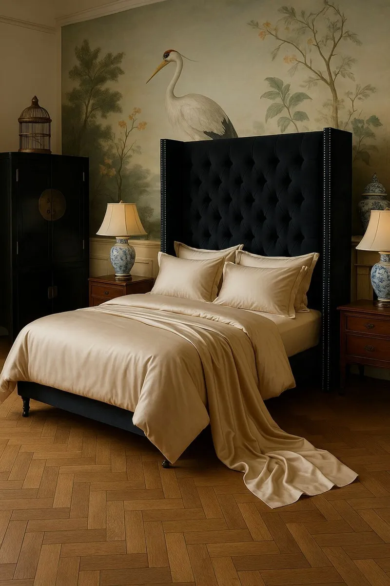 Vintage double bed chesterfield stately vintage be - Image 2