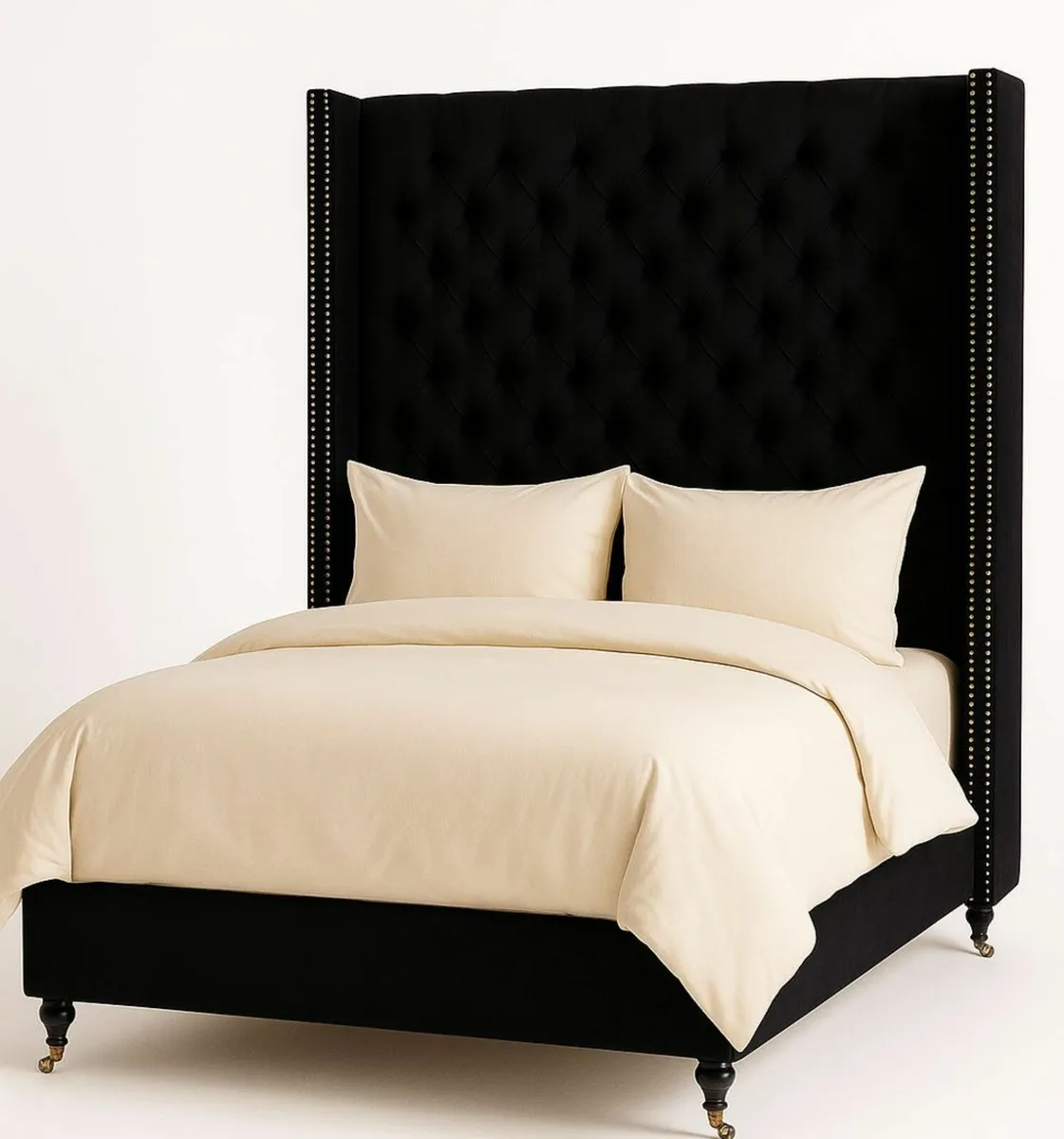 Vintage double bed chesterfield stately vintage be - Image 3