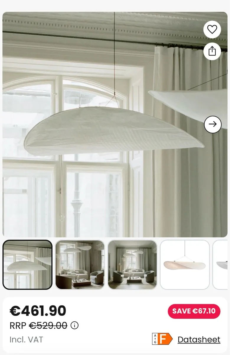 2 Pendant lights - Excellent Condition - Image 4