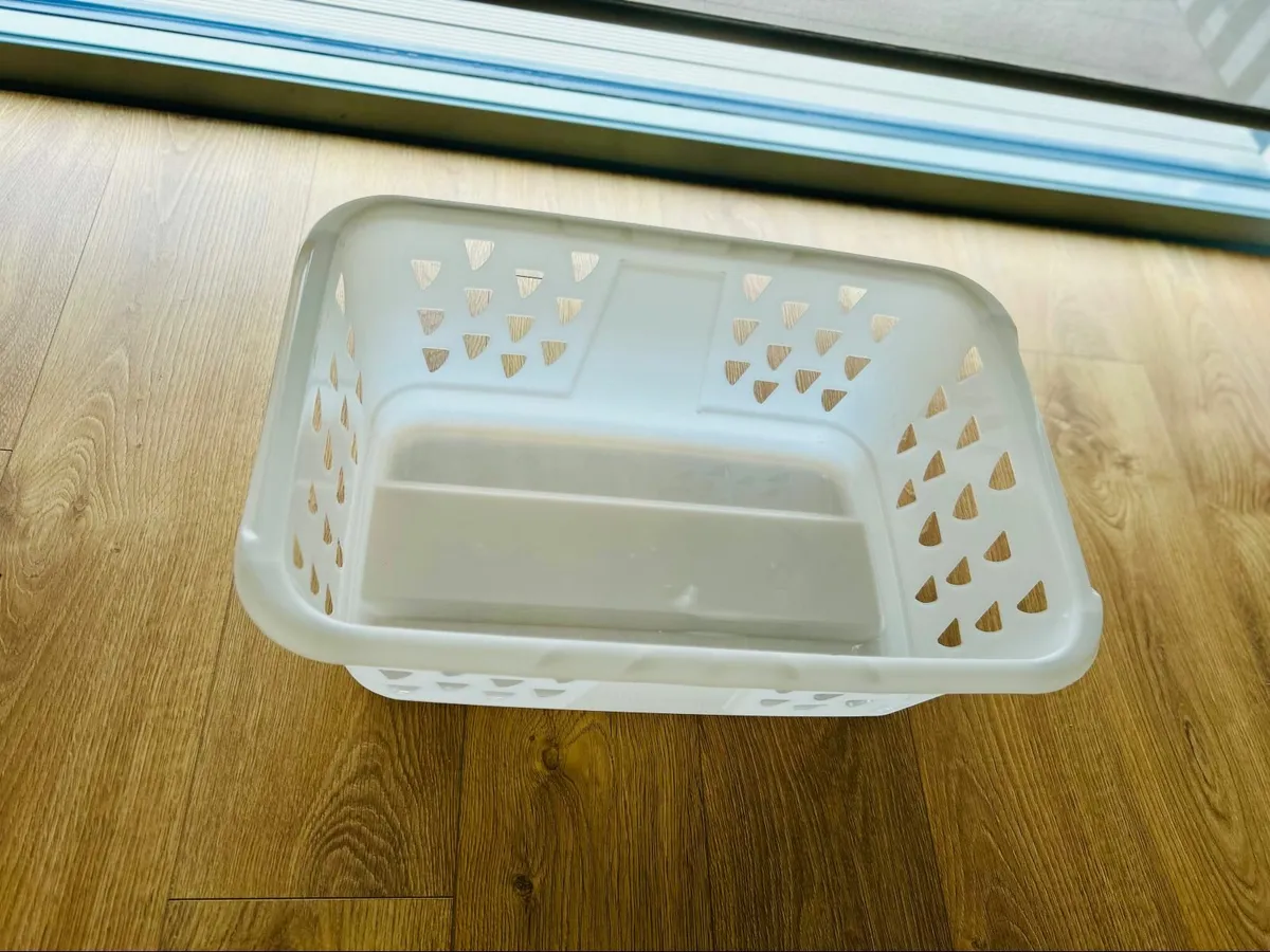 IKEA BLASKA Clothes-basket, white, 36 l - Image 2