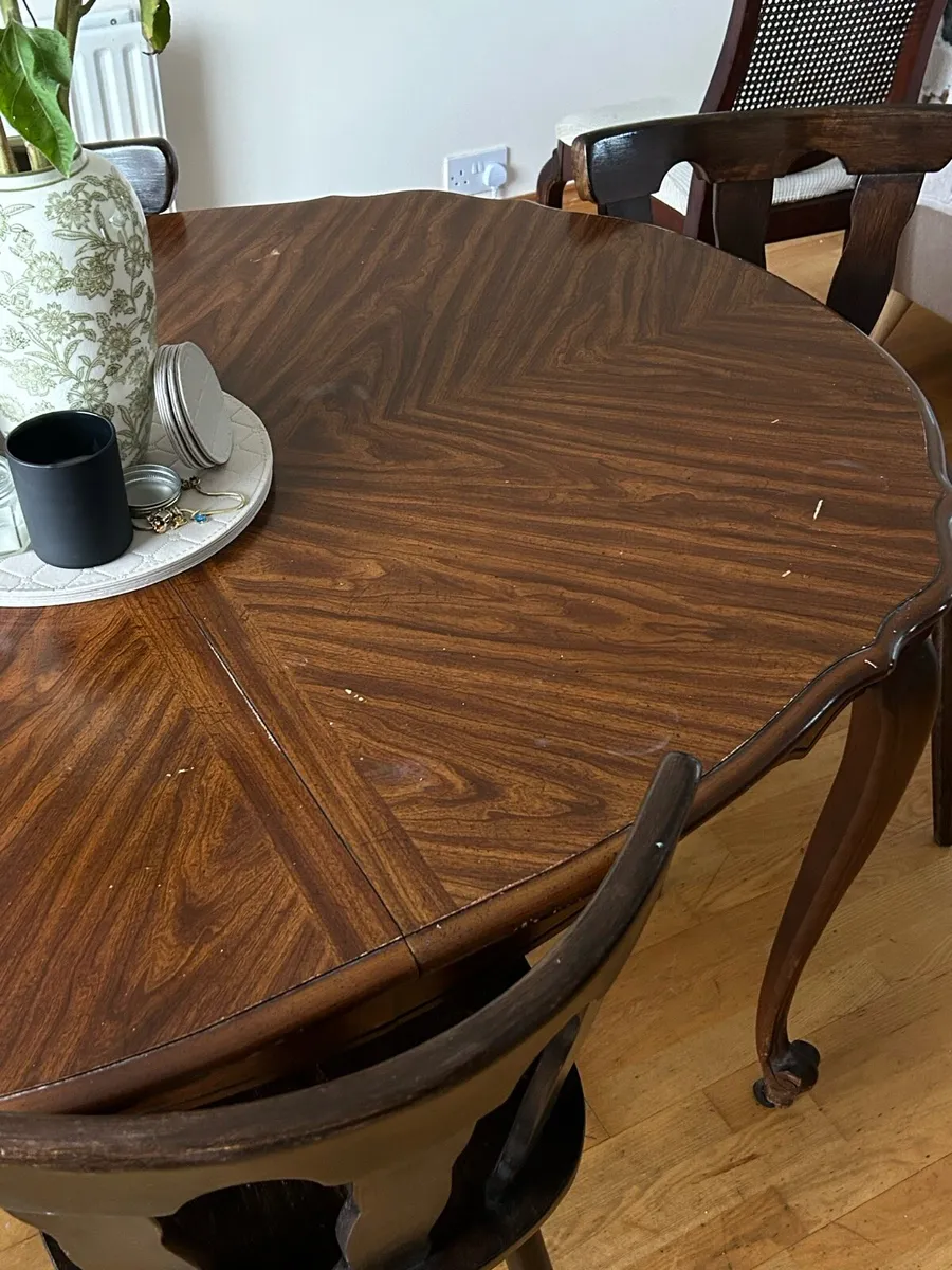Mahogany Table & 4 chairs - Image 4