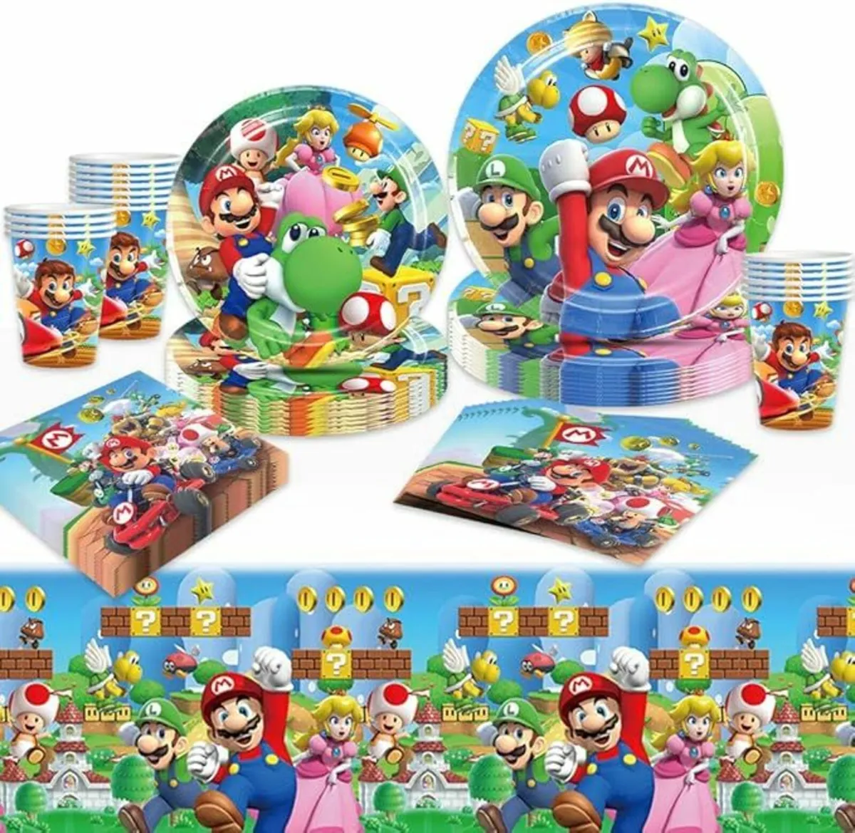 Birthday Party Decorations Mario Brothers Set 20 - Image 1