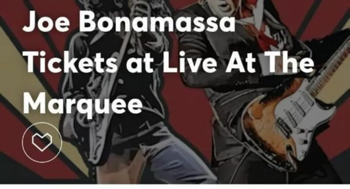 2 * Tickets Joe Bonamassa
