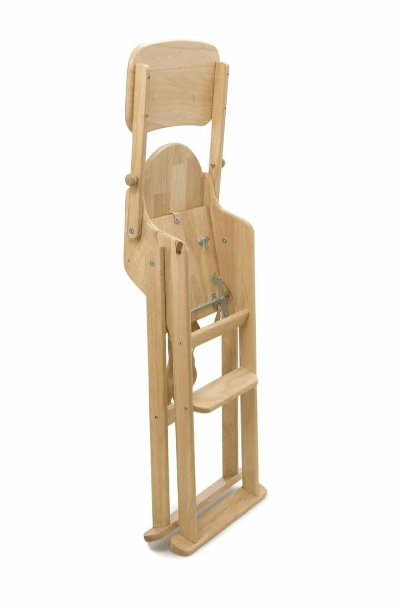 Safetots Putaway Folding Wooden High Chair - Image 2