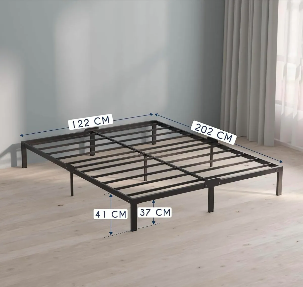 Double Bed Frame 120x200cm Storage Easy Assembly - Image 3