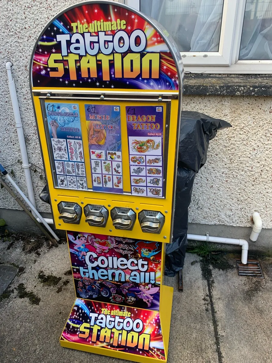 Tattoos machine 1 euros coins - Image 1