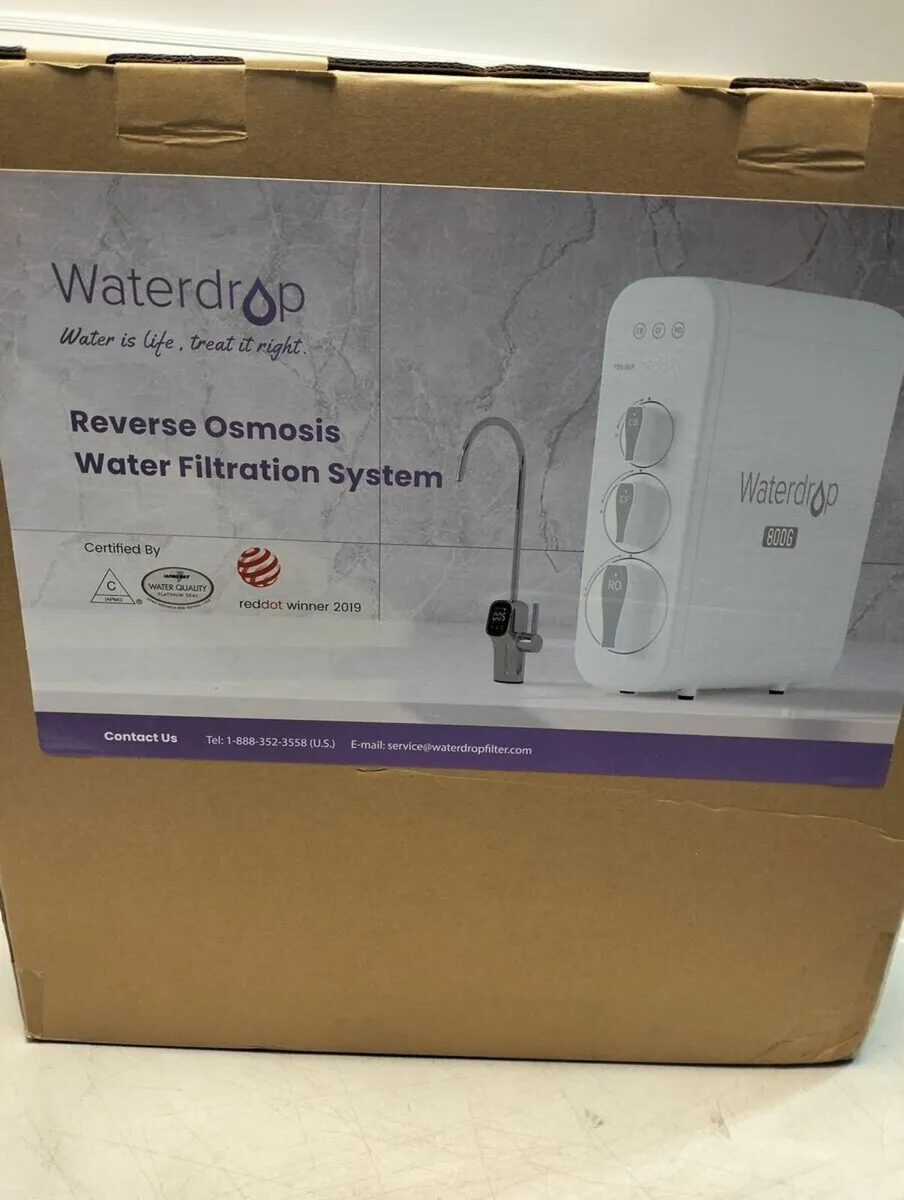 Waterdrop Reverse Osmosis System, 800 GPD, TDS Red