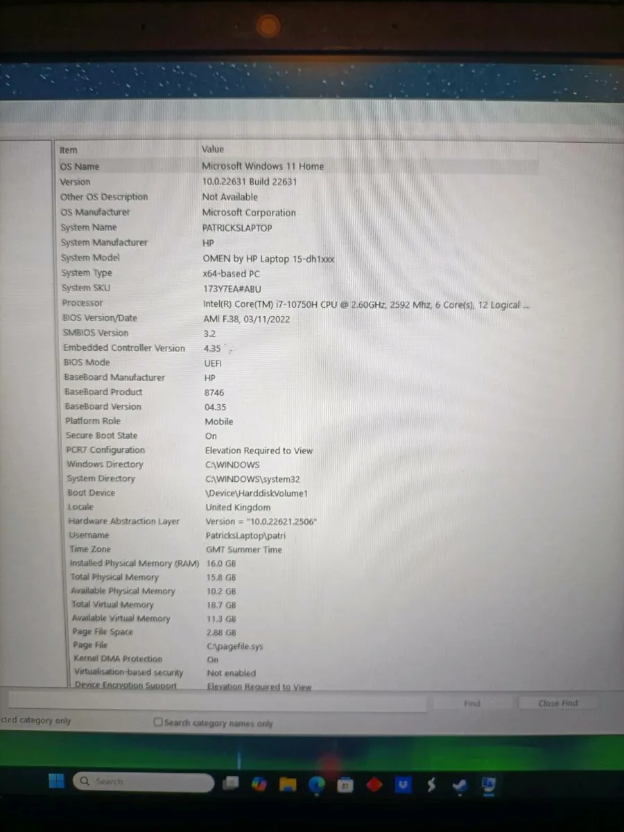 HP Omen Gaming Laptop (10th Gen i7 + RTX 2060 - Image 3