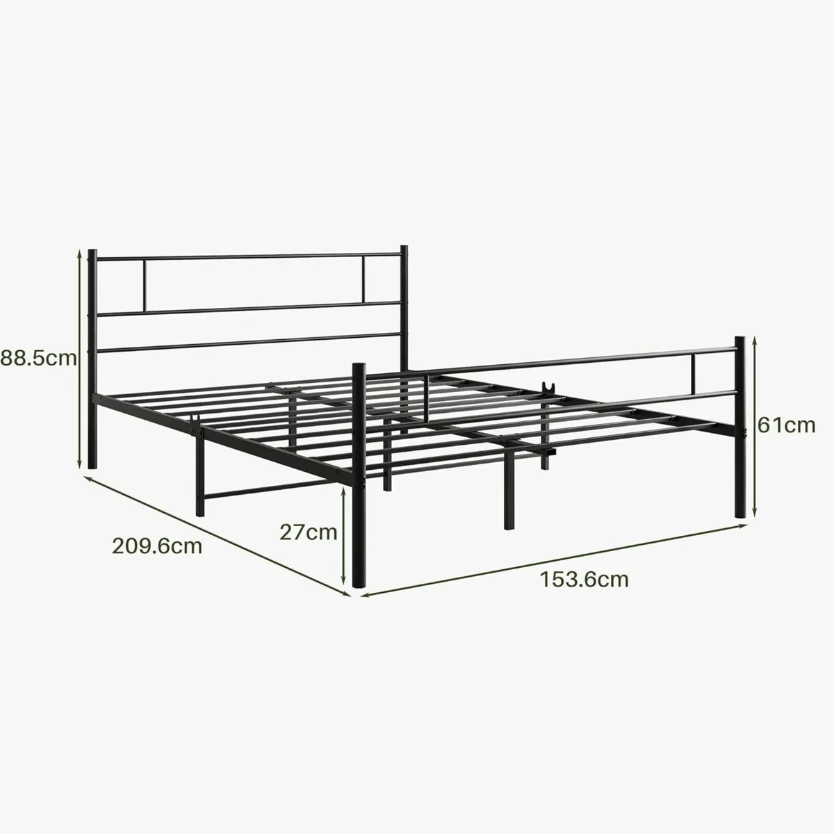 (5 Left) king Size Bed Frame Headboard 150x200cm - Image 2