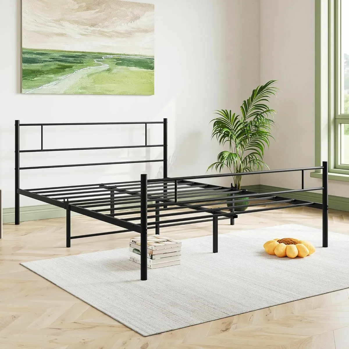 (5 Left) king Size Bed Frame Headboard 150x200cm - Image 4