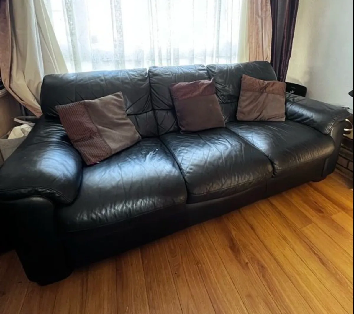 Free 3 seater leather couch