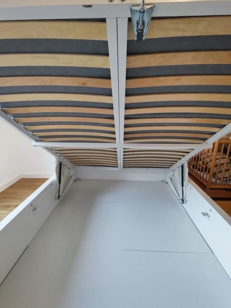 Ikea Malm Ottoman King Size bed & Hovag Mattress - Image 3