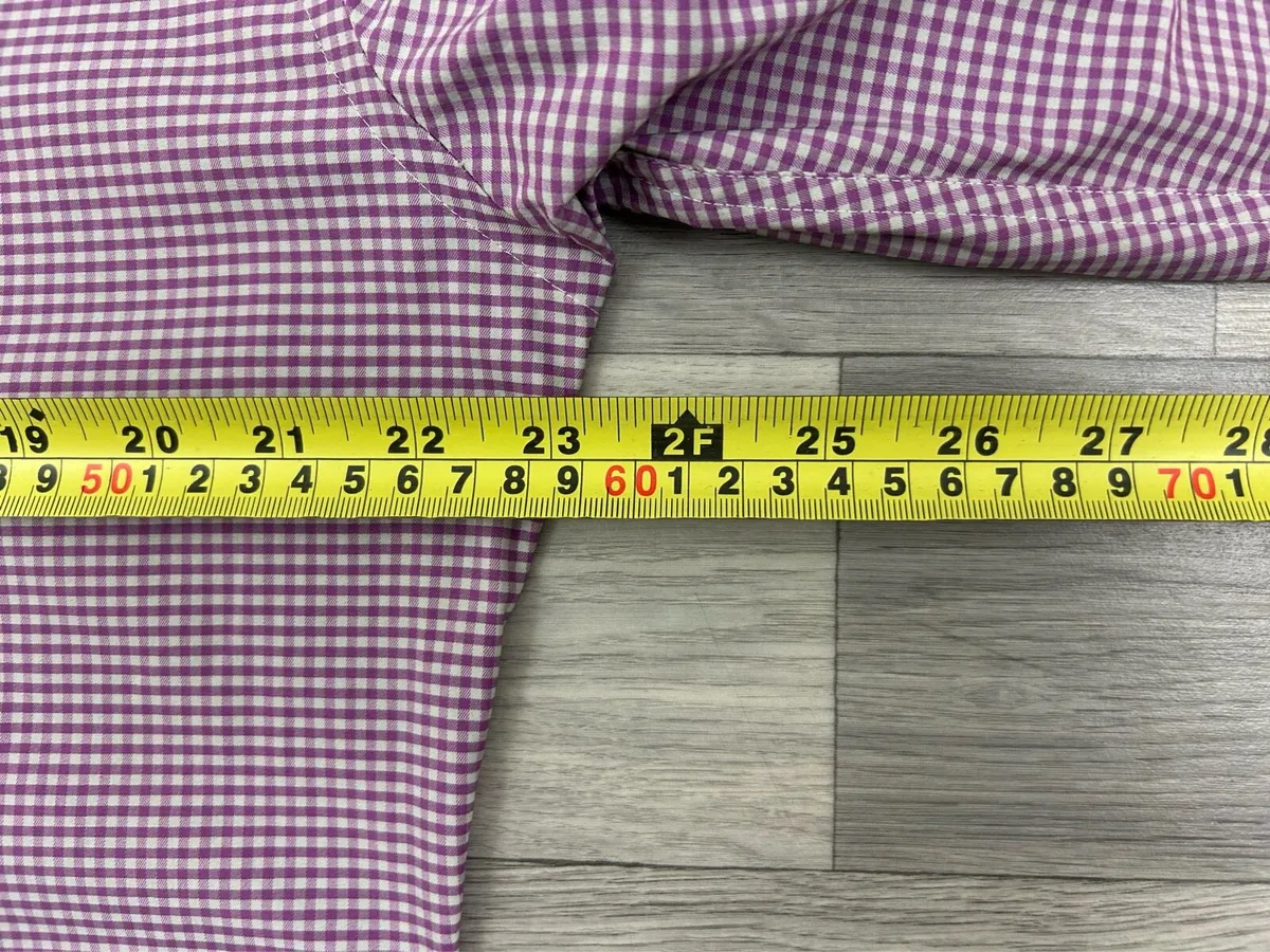 Peter Millar Summer Comfort Check Golf Shirt M - Image 4