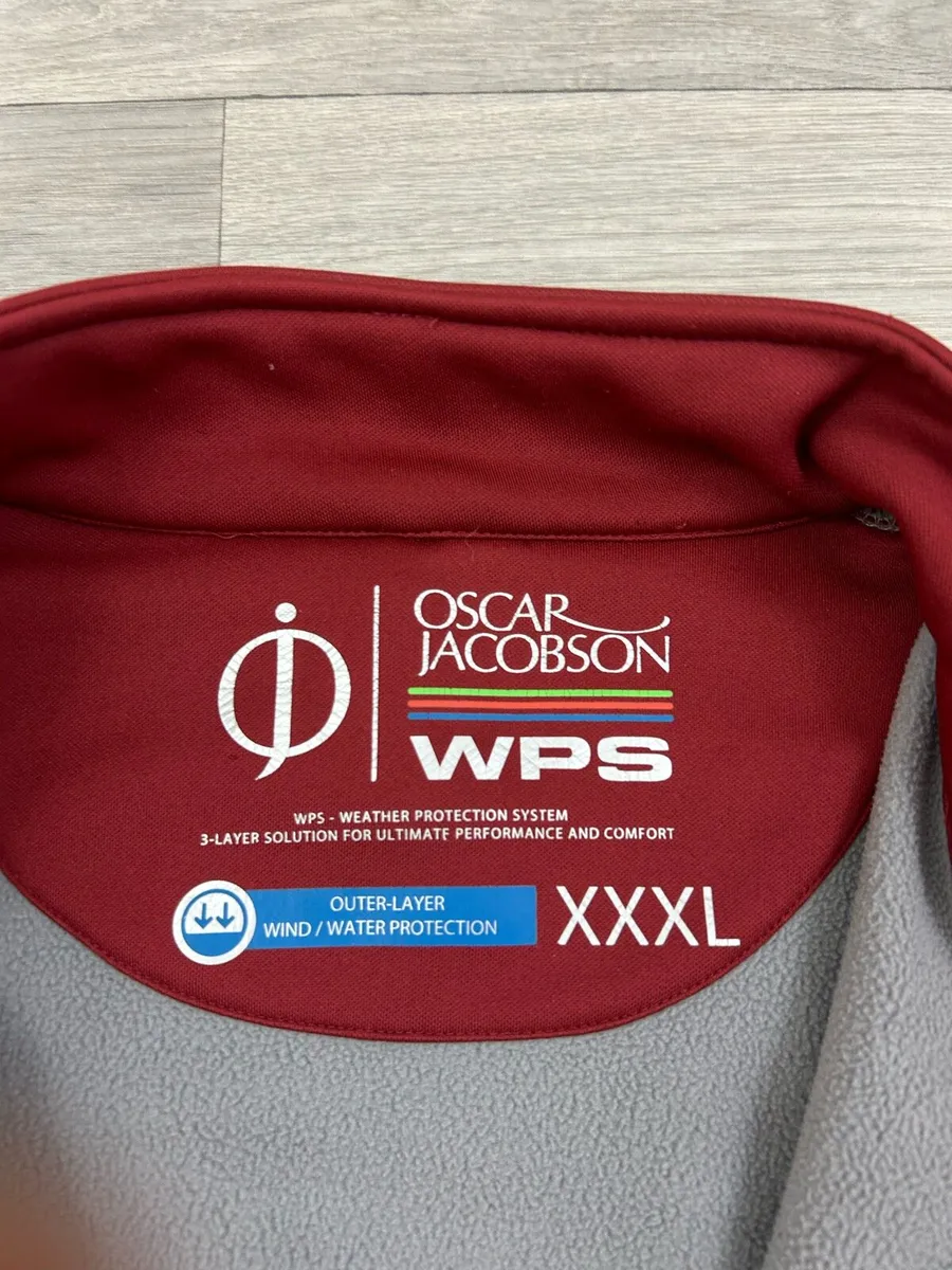 Oscar Jacobson WPS Full Zip Fleece Golf Jacket - Image 4