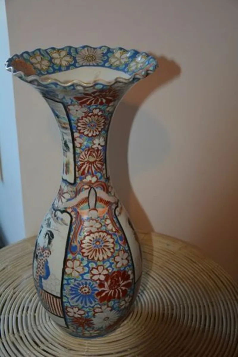 Large porcelain Japanese vase - Image 4
