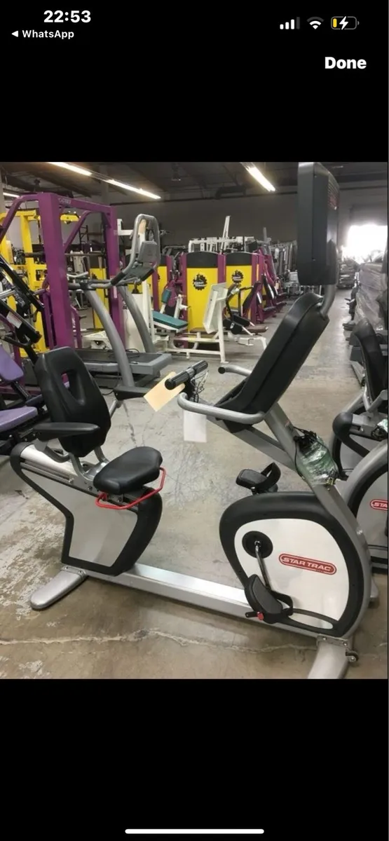 2 STAR TRAC RECUMBENT BIKES €995 PAIR - Image 1
