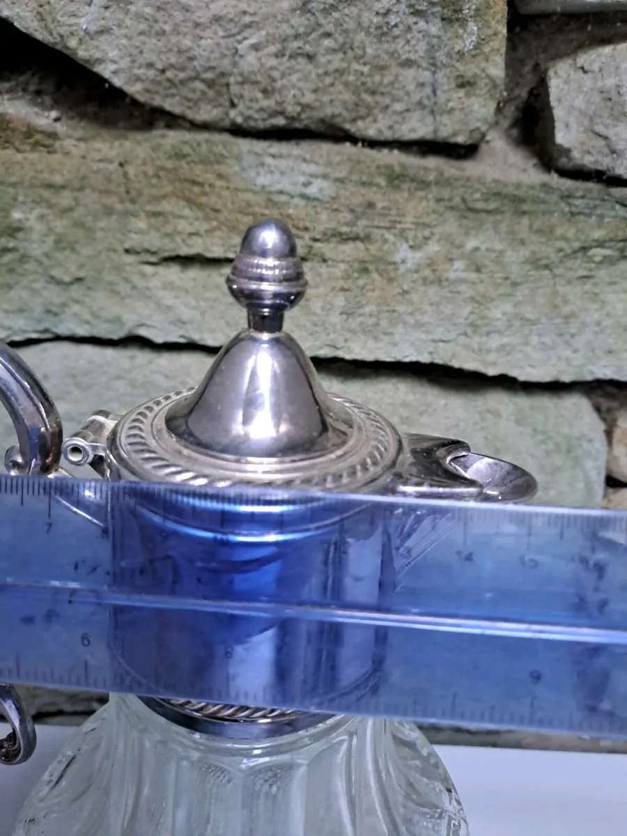 Glass Decanter silver plated - Image 4