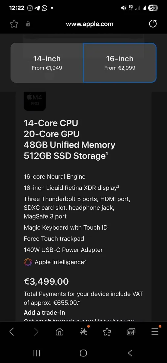 Macbook pro m4 pro - Image 1