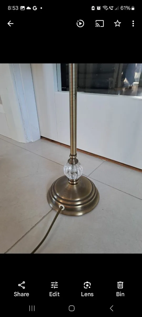 1 pair of table lamps with shades - Image 2