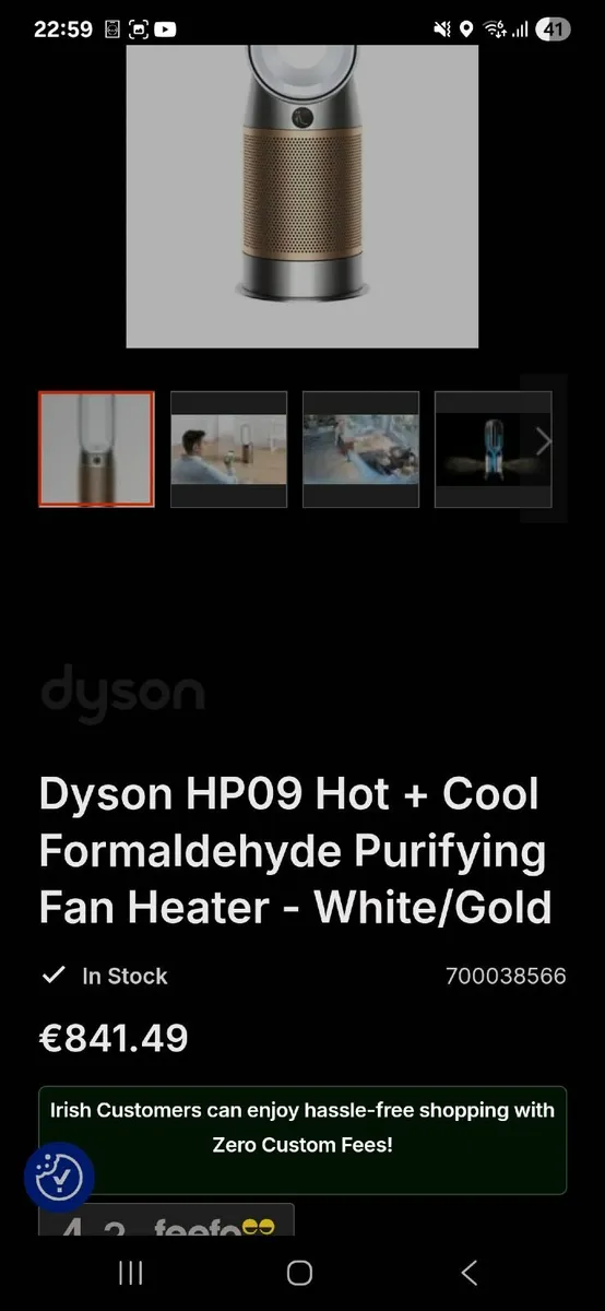 Dyson Purifier Hot and Cold HP09 - Image 1