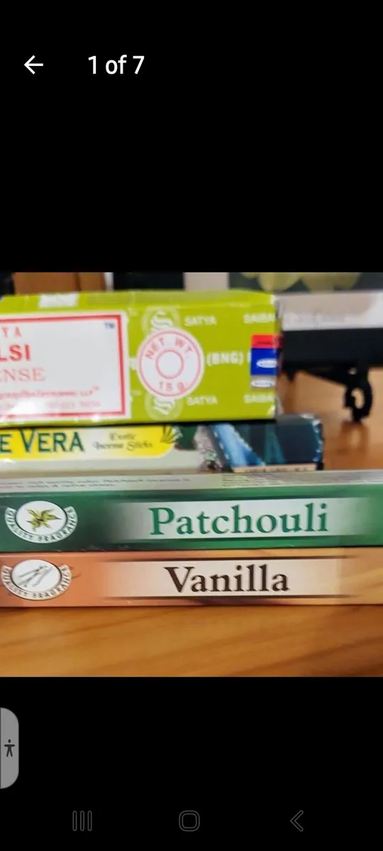 Selection of incense sticks & holder - Image 1