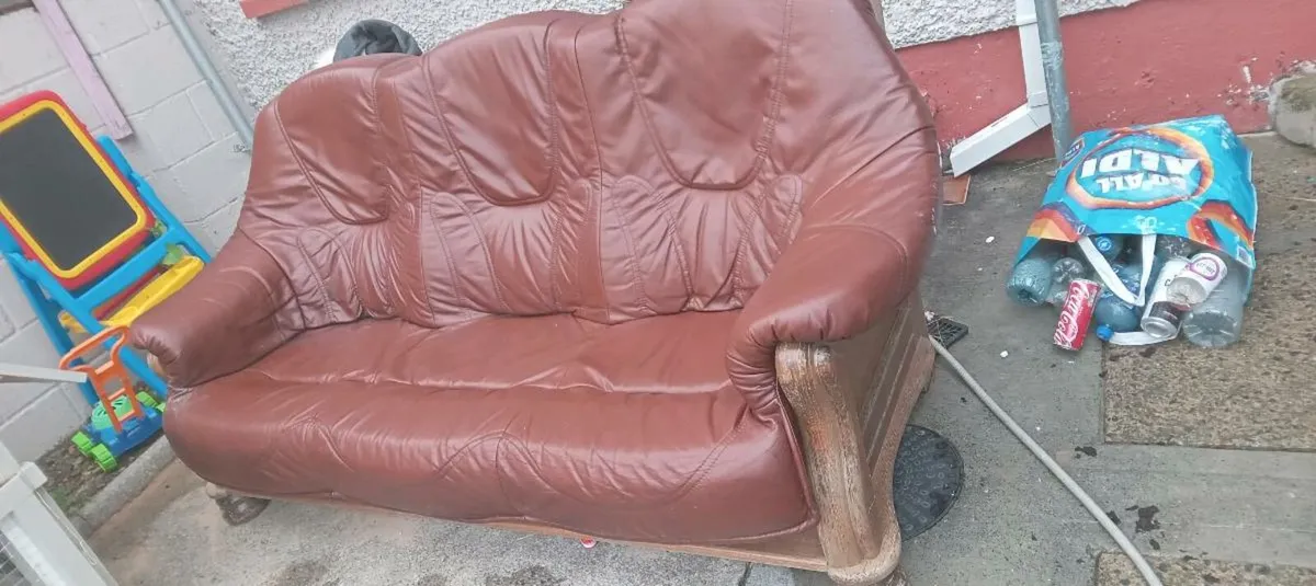 Leather couch