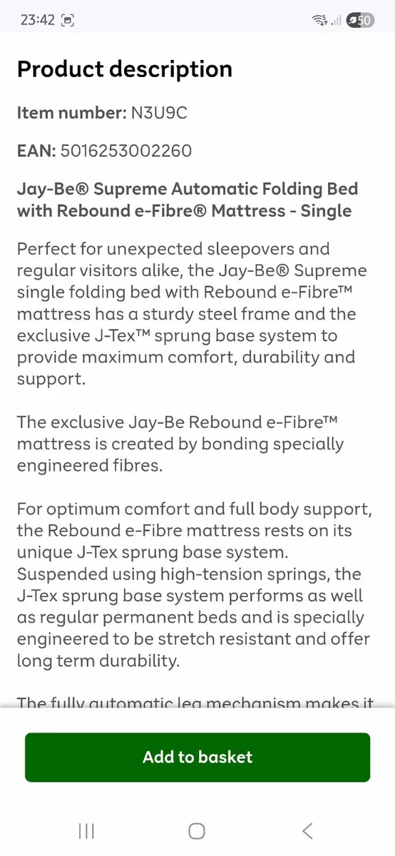 Folding bed - Image 2