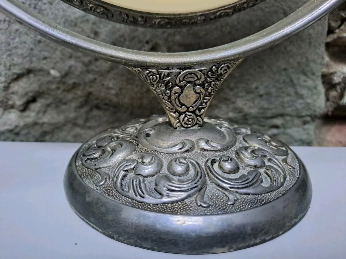 Silver vanity mirror - Image 1