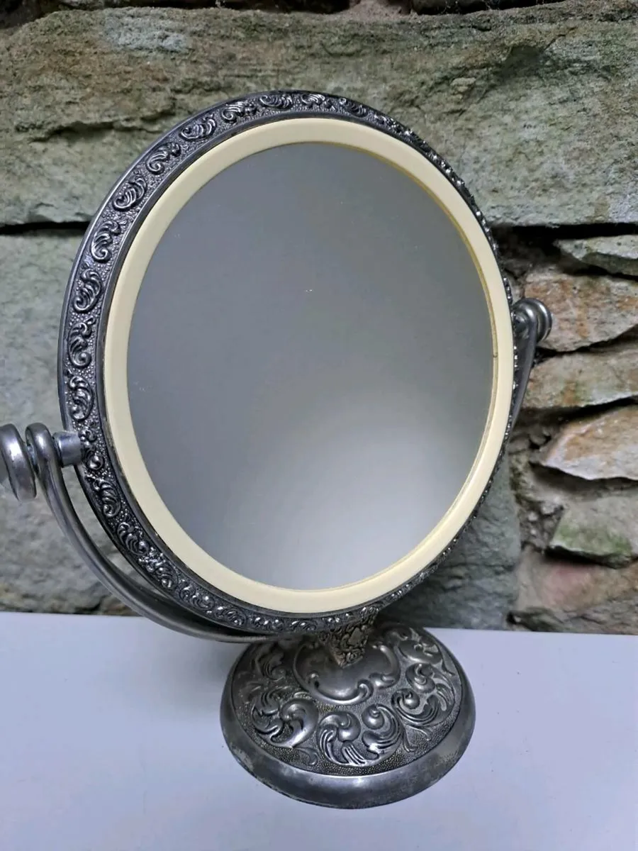 Silver vanity mirror - Image 2