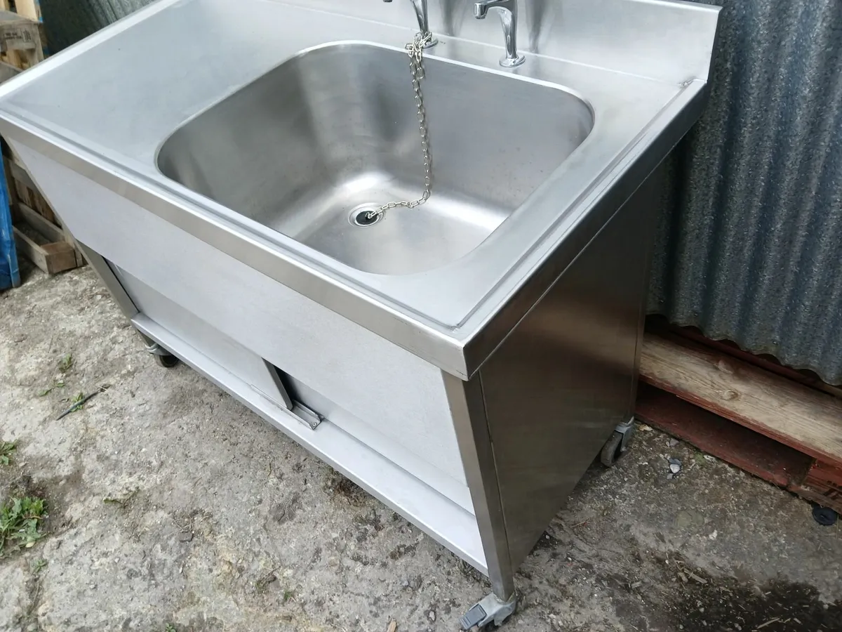 Stainless steel cabbinet sink unit delivered - Image 1