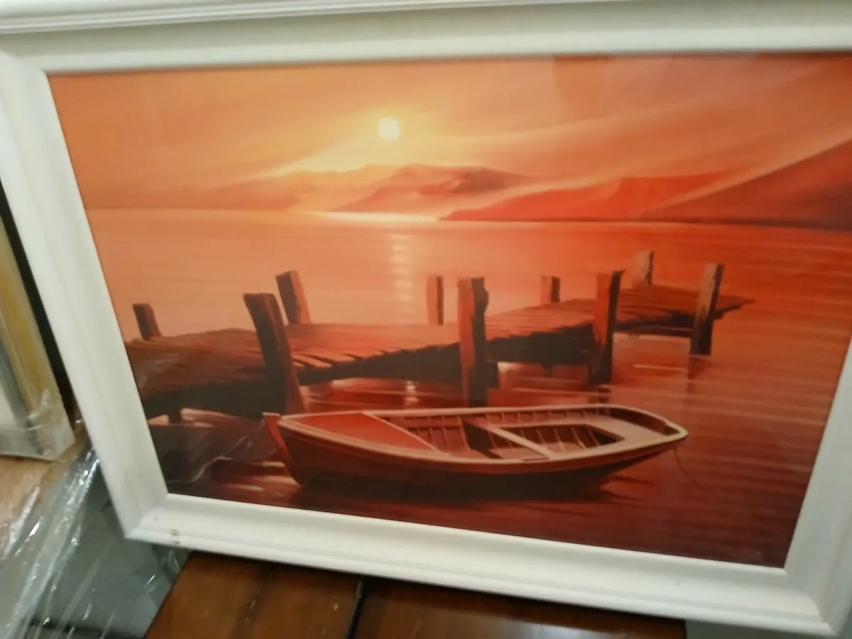 Originsl oil painting connamara sun setting.. - Image 4