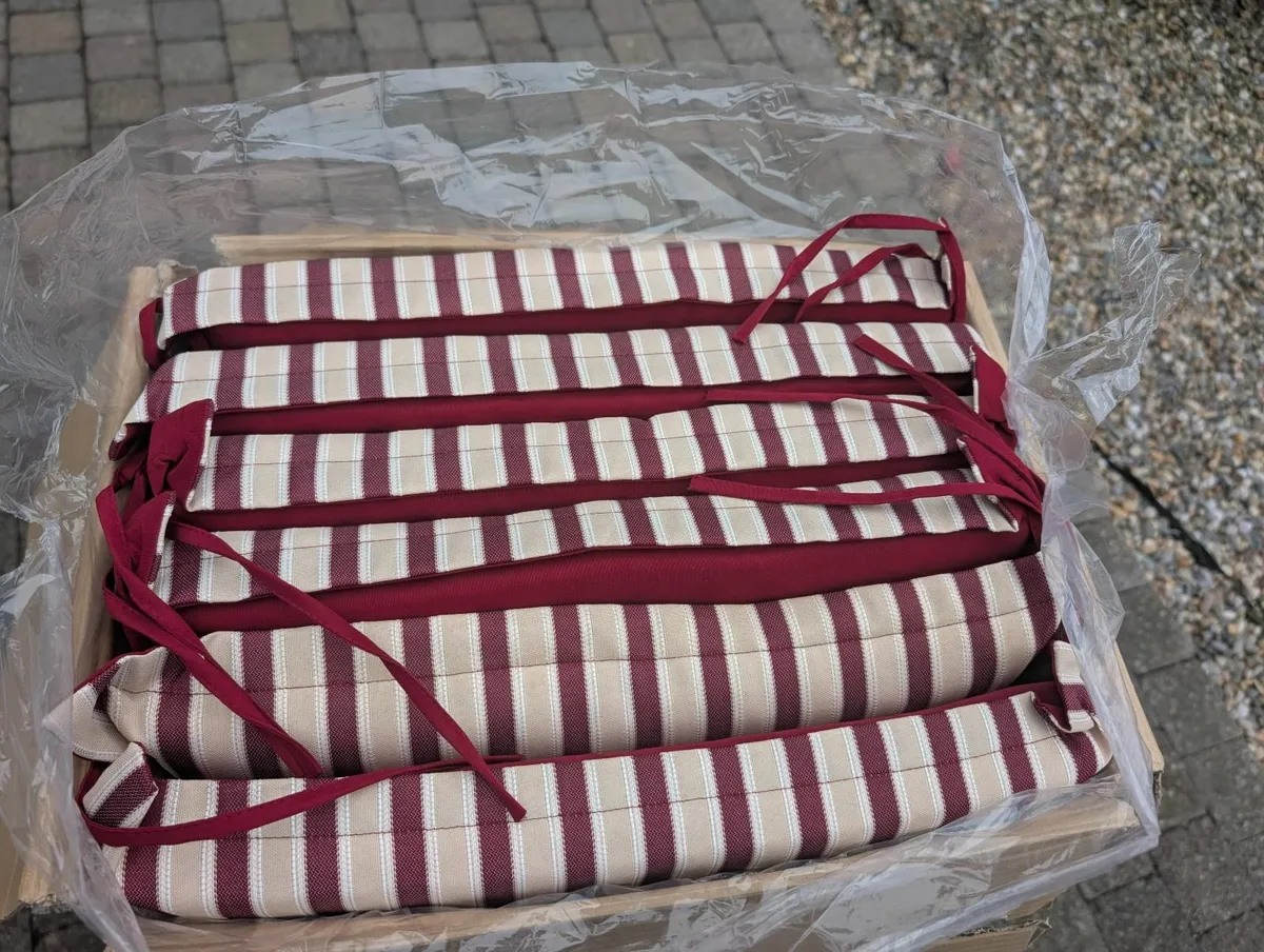 6 x Garden Sun Lounger Cushions - Image 3
