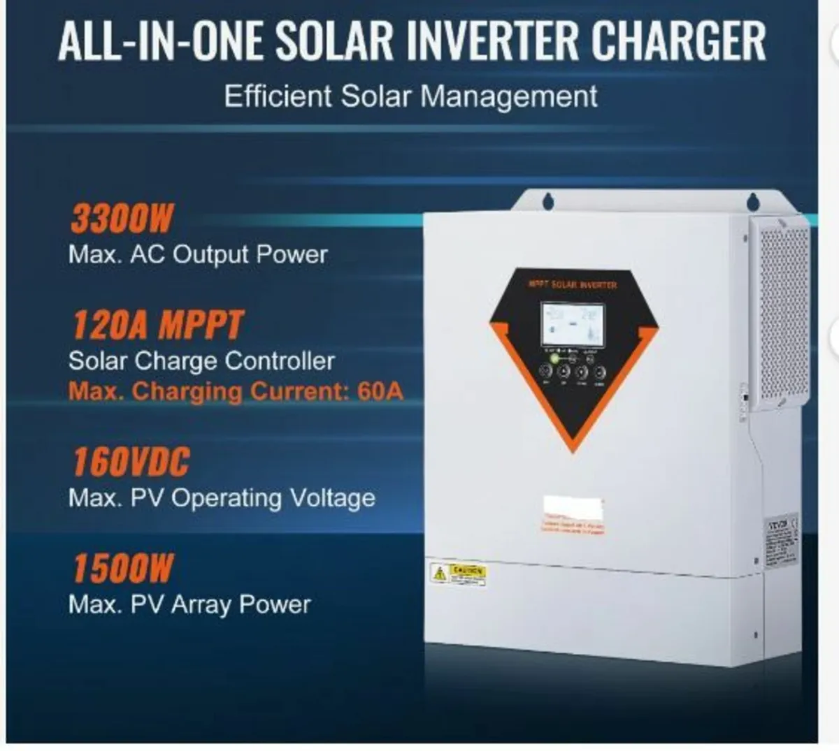 Hybrid Solar Inverter Charger 3500W 230V - Image 3