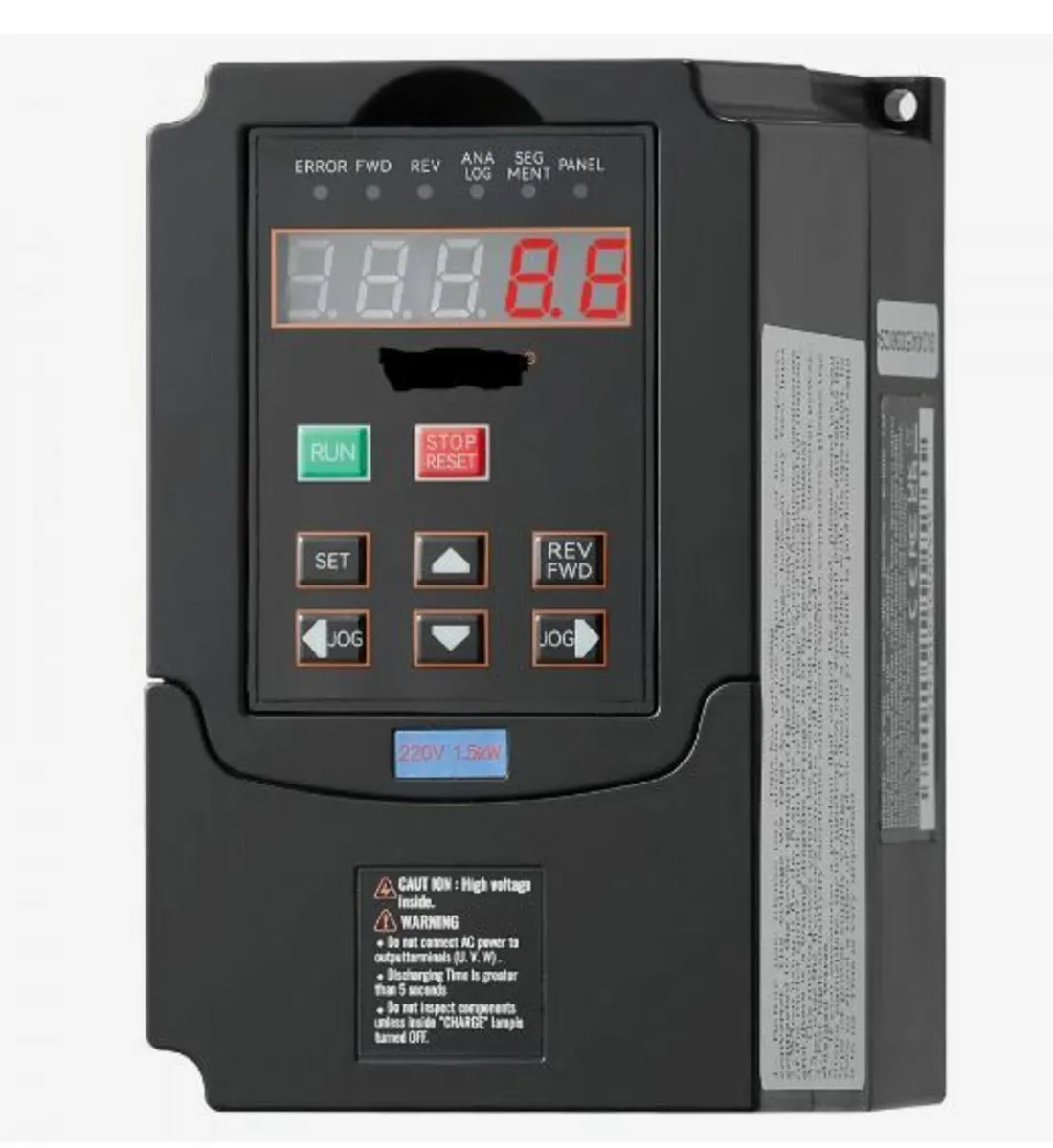 VFD 2HP, 1.5KW, 7.5Amps 220V 1 or 3 Phase - Image 1