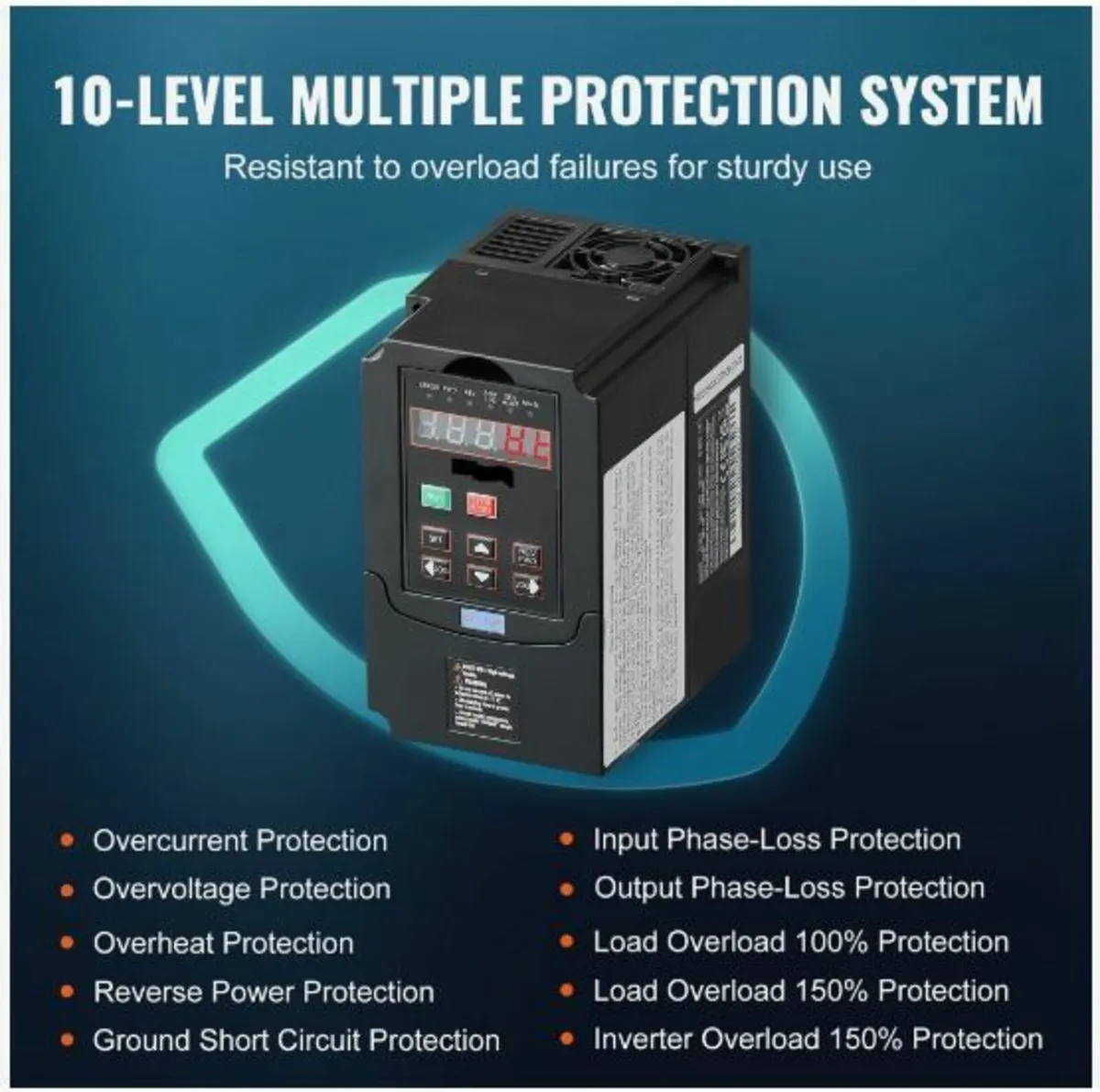 VFD 2HP, 1.5KW, 7.5Amps 220V 1 or 3 Phase - Image 4