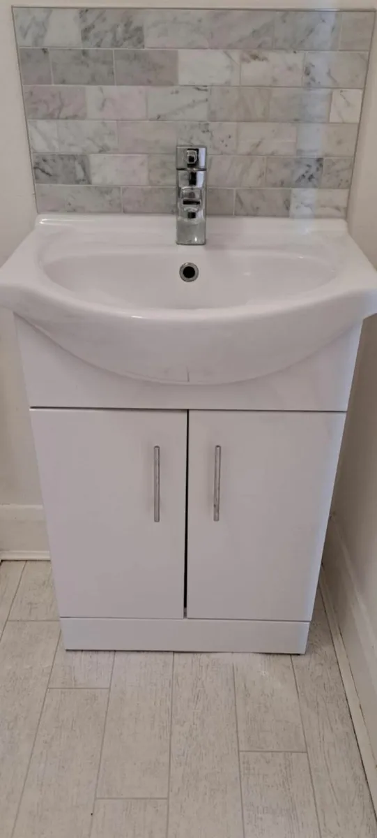 Toilet & Cabinet with sink - Image 1