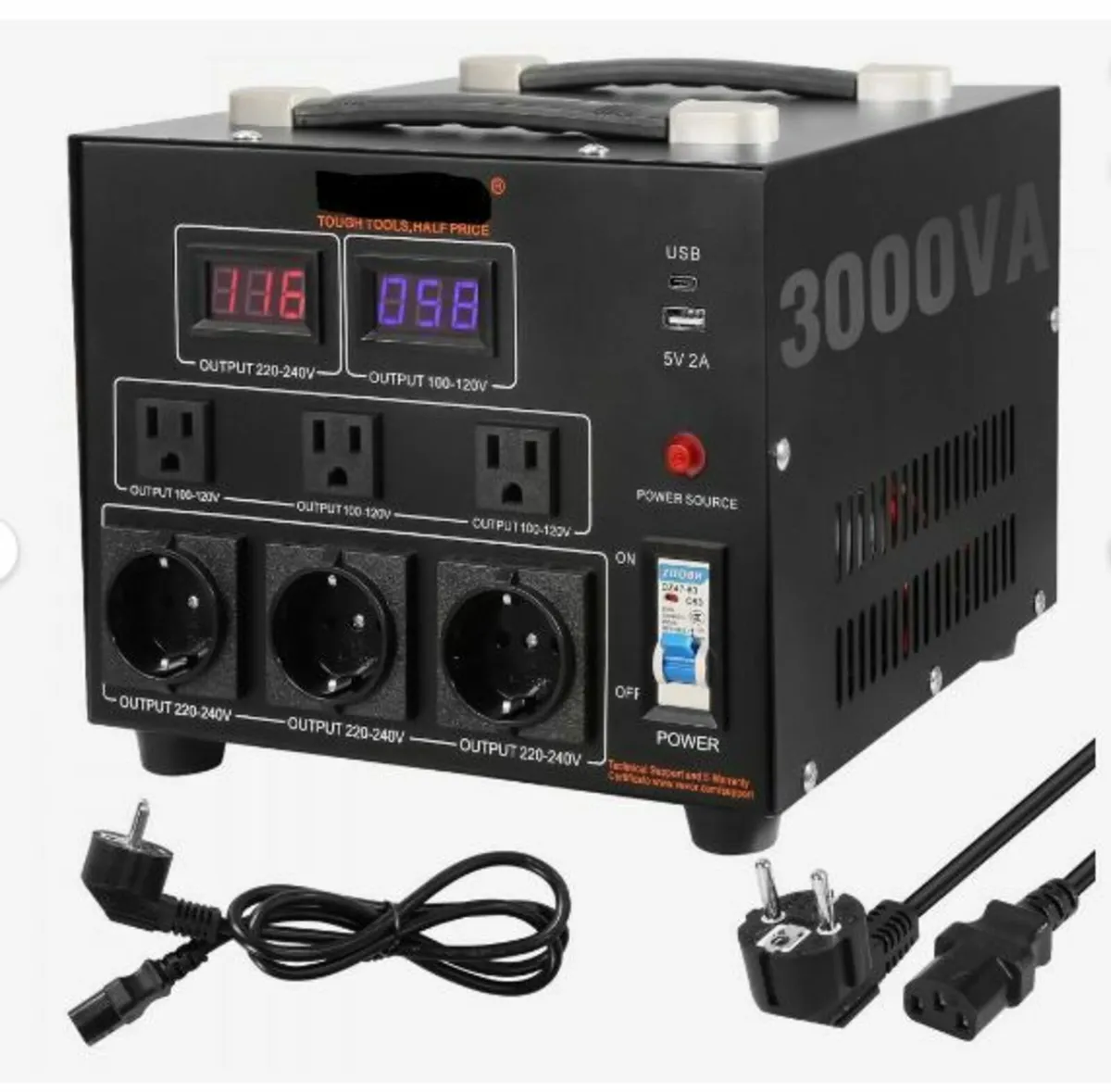 3000VA Voltage Converter Transformer - Image 1