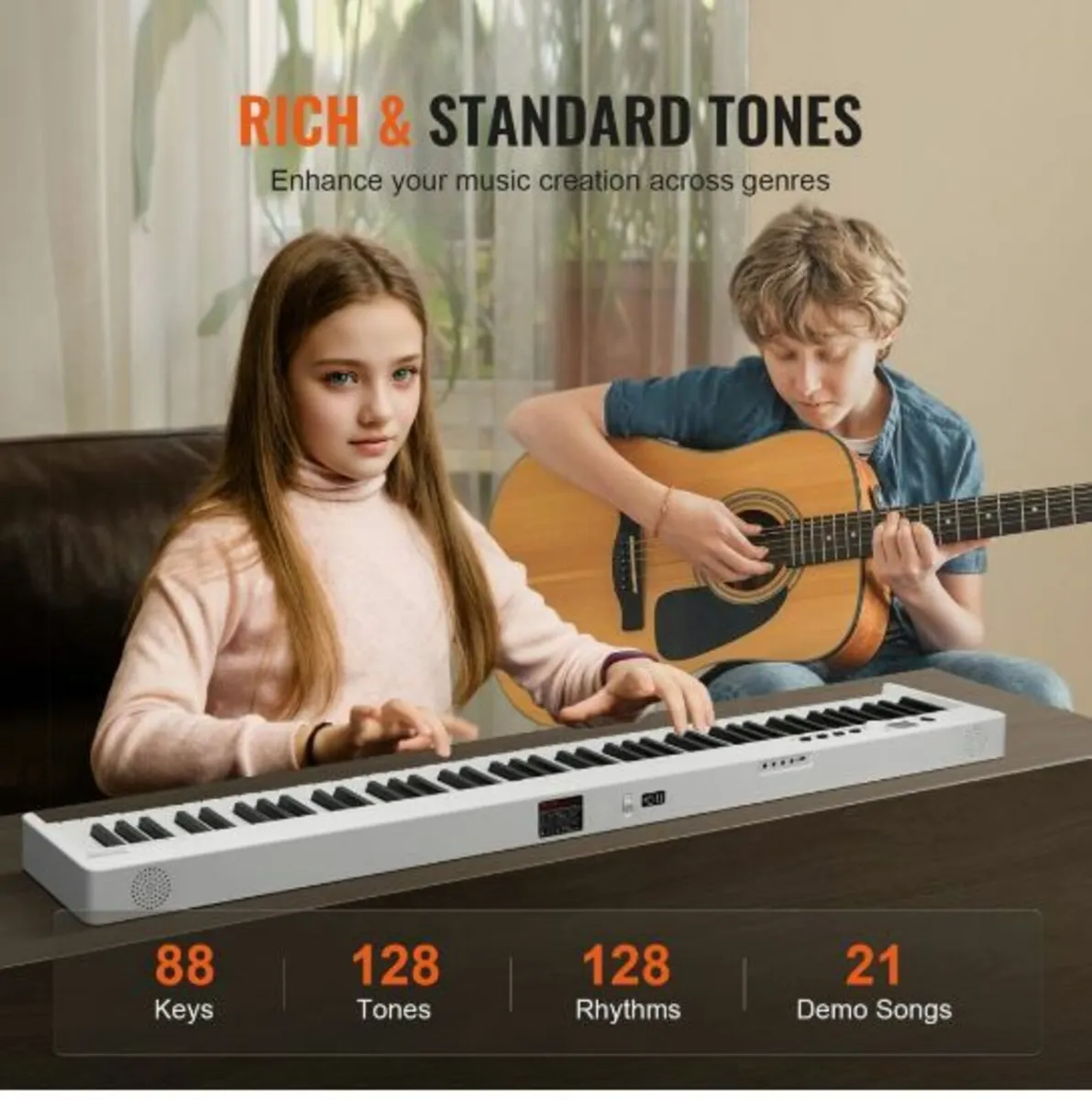 88 Key Folding Keyboard Piano Portable - Image 4