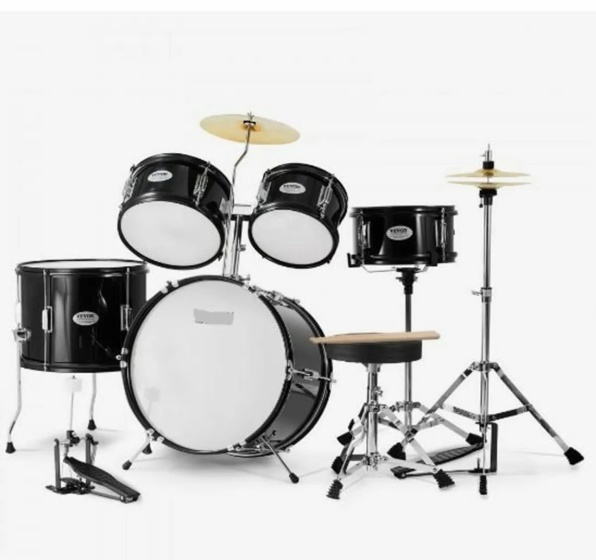Kids Drum Set 5-Piece 16 in Beginner Children Dru - Image 4