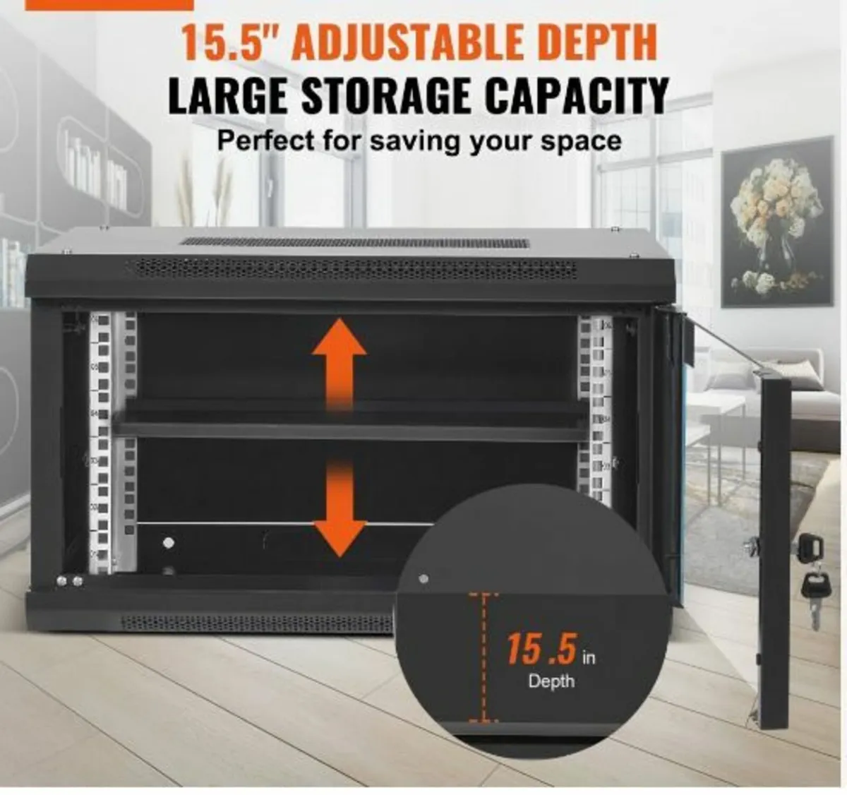 6U Wall Mount Network Server Cabinet - Image 2