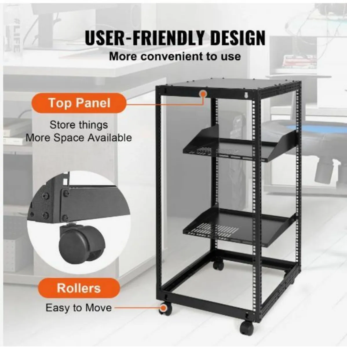 20U Open Frame Server Rack - Image 4